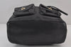 Authentic COACH Vintage Drawstring Backpack Leather F37410 Black 8024J