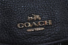 Authentic COACH Vintage Drawstring Backpack Leather F37410 Black 8024J