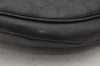 Authentic COACH Signature Waist Body Bag Purse PVC Leather 40345 Black 8027J