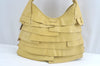 Authentic YVES SAINT LAURENT Saint Tropez Shoulder Hand Bag Leather Yellow 8029I