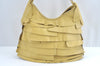 Authentic YVES SAINT LAURENT Saint Tropez Shoulder Hand Bag Leather Yellow 8029I