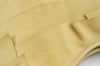 Authentic YVES SAINT LAURENT Saint Tropez Shoulder Hand Bag Leather Yellow 8029I