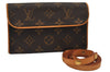 Auth Louis Vuitton Monogram Pochette Florentine Pouch Waist Bag M51855 LV 8030J