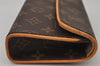 Auth Louis Vuitton Monogram Pochette Florentine Pouch Waist Bag M51855 LV 8030J