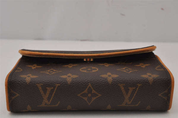 Auth Louis Vuitton Monogram Pochette Florentine Pouch Waist Bag M51855 LV 8030J