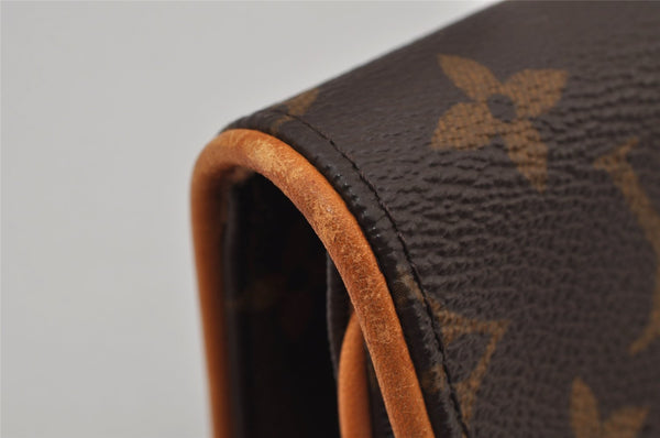 Auth Louis Vuitton Monogram Pochette Florentine Pouch Waist Bag M51855 LV 8030J