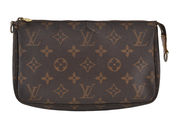 Authentic Louis Vuitton Monogram Pochette Accessoires Pouch M51980 LV 8031J