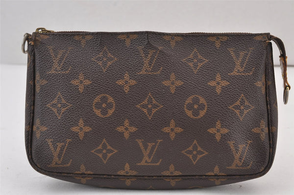 Authentic Louis Vuitton Monogram Pochette Accessoires Pouch M51980 LV 8031J