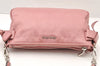 Authentic MIU MIU Vitello Lux Leather Shoulder Cross Body Bag RR1892 Pink 8034I