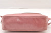 Authentic MIU MIU Vitello Lux Leather Shoulder Cross Body Bag RR1892 Pink 8034I