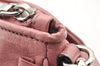 Authentic MIU MIU Vitello Lux Leather Shoulder Cross Body Bag RR1892 Pink 8034I
