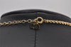 Authentic Christian Dior Gold Tone Rhinestone Chain Pendant Necklace CD 8035I