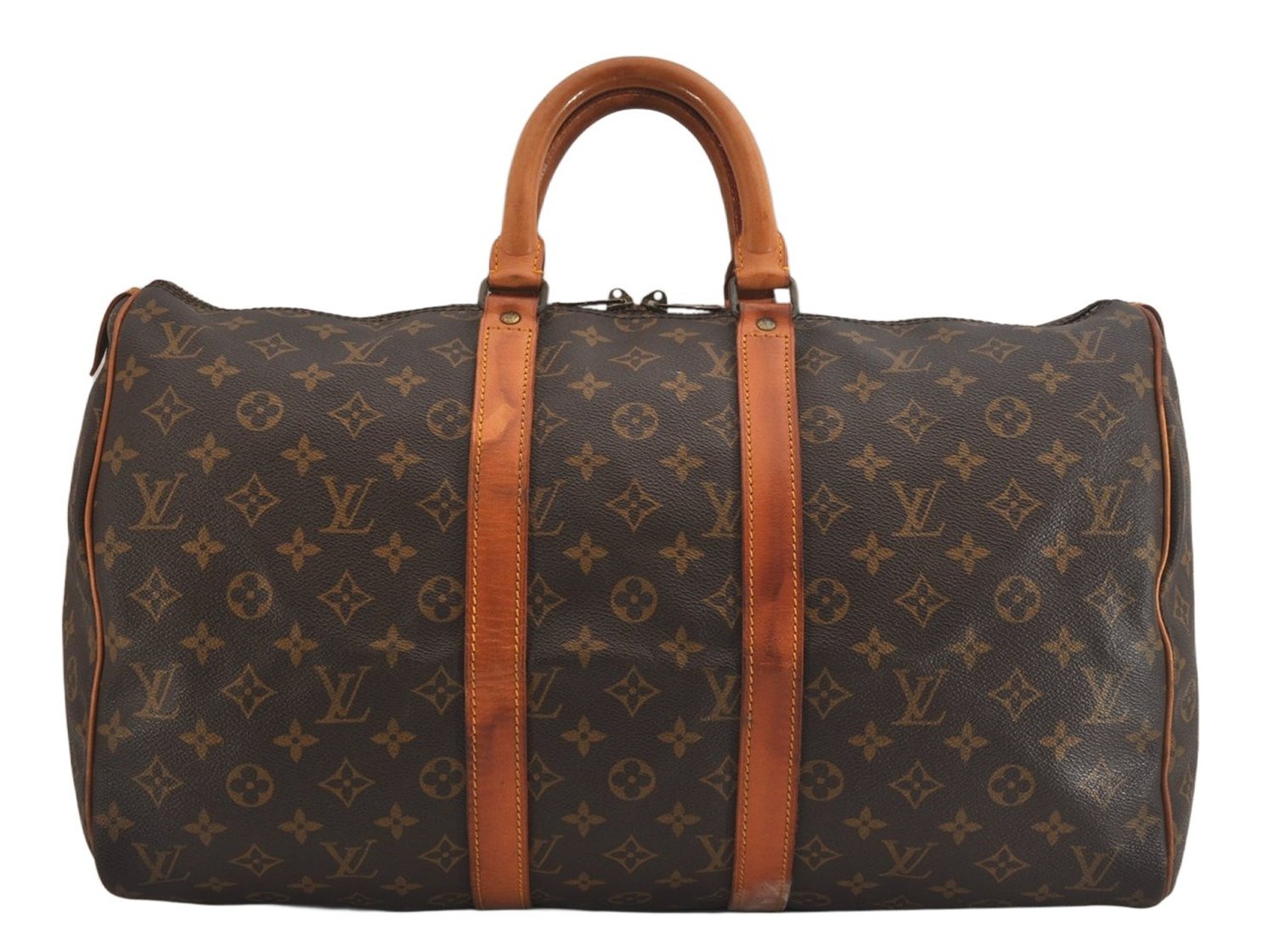 Authentic Louis Vuitton Monogram Keepall 45 Travel Boston Bag M41428 LV 8037M