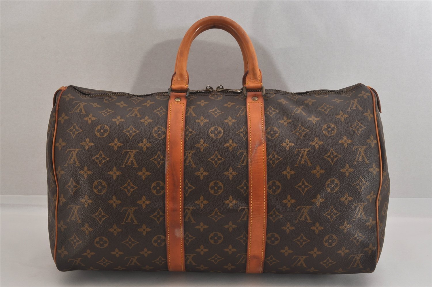 Authentic Louis Vuitton Monogram Keepall 45 Travel Boston Bag M41428 LV 8037M