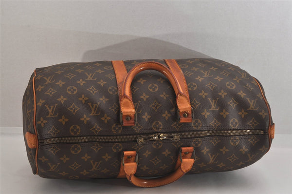Authentic Louis Vuitton Monogram Keepall 45 Travel Boston Bag M41428 LV 8037M