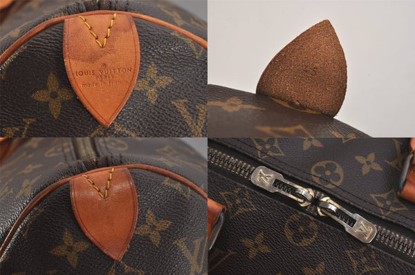 Authentic Louis Vuitton Monogram Keepall 45 Travel Boston Bag M41428 LV 8037M