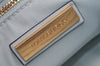 Authentic TORY BURCH Fleming Chain Shoulder Cross Bag Leather Light Blue 8039I