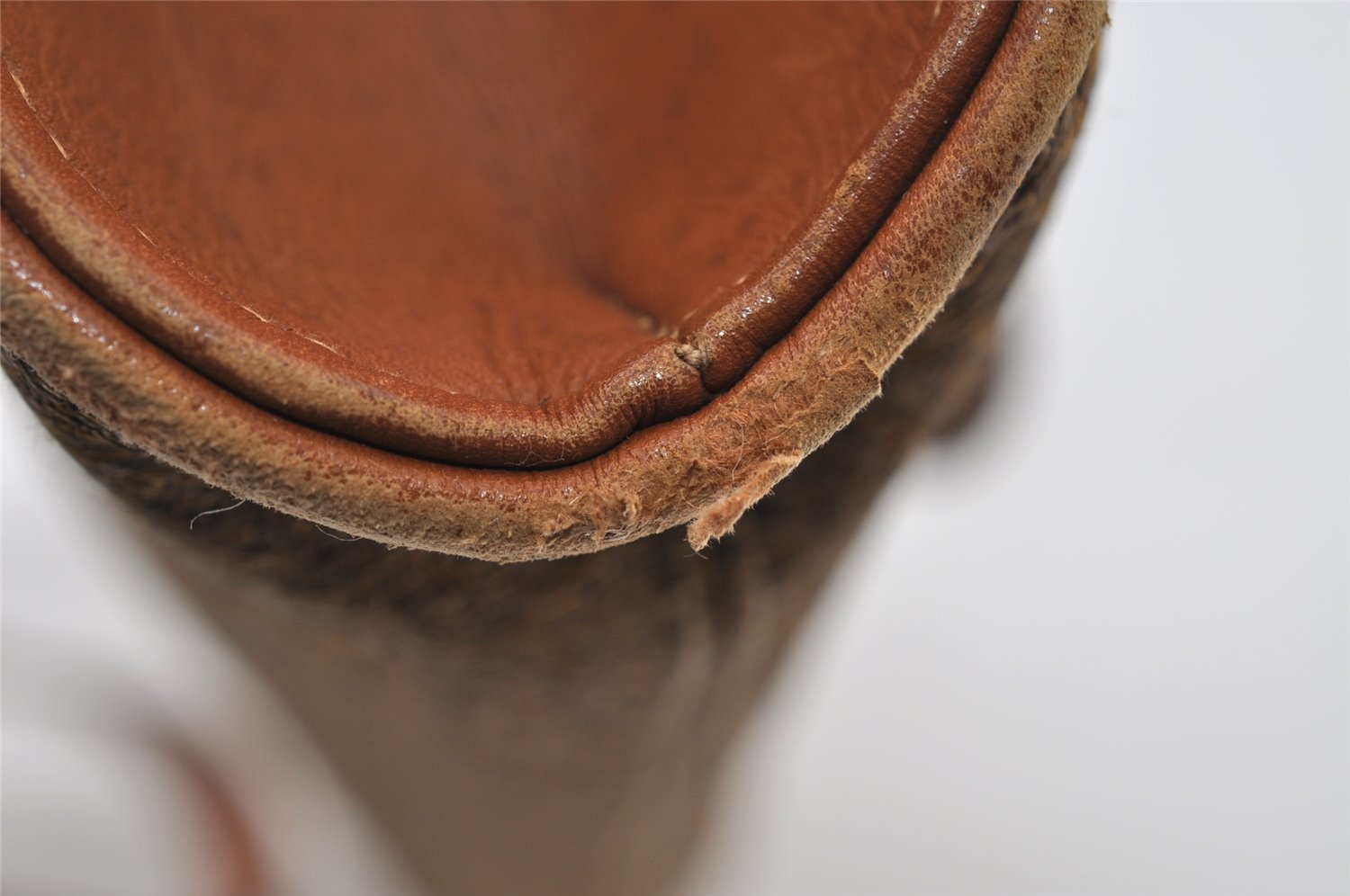 Authentic GUCCI Horsebit 2Way Clutch Shoulder Bag Canvas Leather Beige 8040I