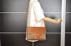 Authentic GUCCI Horsebit 2Way Clutch Shoulder Bag Canvas Leather Beige 8040I