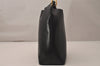 Authentic GUCCI Vintage Bamboo Shoulder Hand Bag Purse Leather Black 8040J