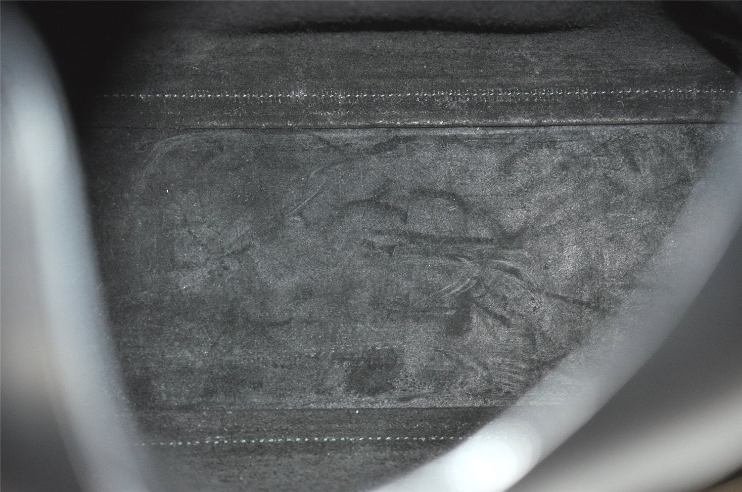 Authentic GUCCI Vintage Bamboo Shoulder Hand Bag Purse Leather Black 8040J