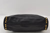 Authentic MIU MIU Vintage Leather 2Way Shoulder Tote Bag Black 8041I