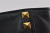 Authentic MIU MIU Vintage Leather 2Way Shoulder Tote Bag Black 8041I