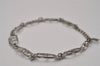 Authentic Christian Dior Vintage Chain Bracelet Silver Tone CD 8044I