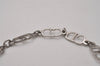 Authentic Christian Dior Vintage Chain Bracelet Silver Tone CD 8044I