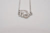 Authentic Christian Dior Vintage Silver Tone Chain Necklace CD 8045I