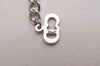 Authentic Christian Dior Vintage Silver Tone Chain Necklace CD 8045I