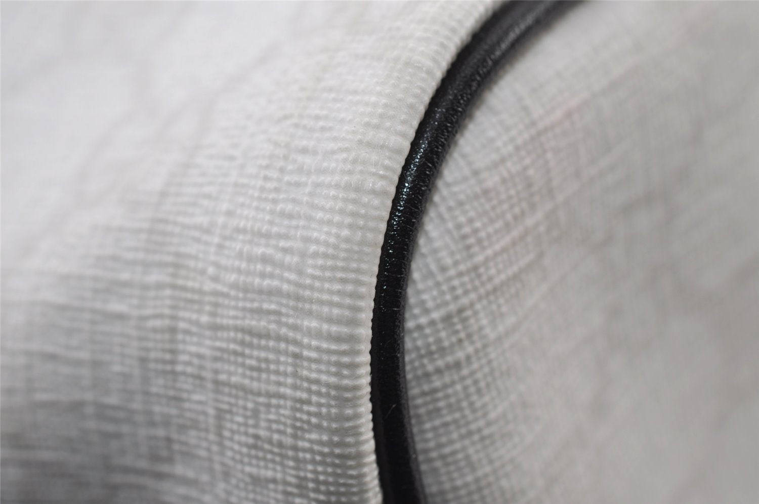 Authentic GUCCI Vintage Hand Boston Bag GG PVC Leather 193603 White 8048I