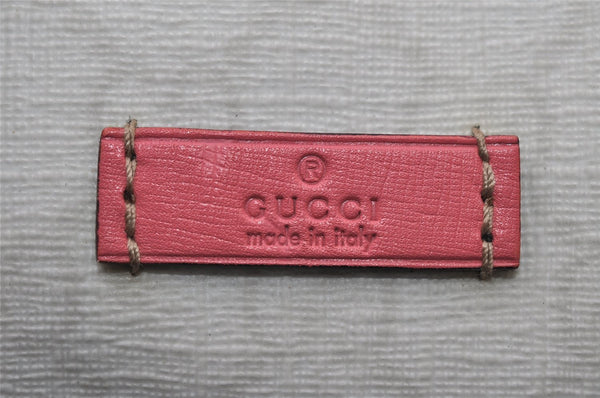 Authentic GUCCI Vintage Hand Boston Bag GG PVC Leather 193603 White 8048I