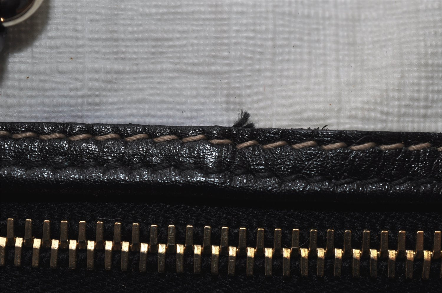 Authentic GUCCI Vintage Hand Boston Bag GG PVC Leather 193603 White 8048I