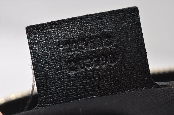 Authentic GUCCI Vintage Hand Boston Bag GG PVC Leather 193603 White 8048I