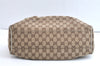 Authentic GUCCI Sukey Hand Tote Bag GG Canvas Leather 211944 Brown 8048J