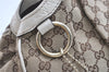 Authentic GUCCI Sukey Hand Tote Bag GG Canvas Leather 211944 Brown 8048J