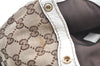 Authentic GUCCI Sukey Hand Tote Bag GG Canvas Leather 211944 Brown 8048J