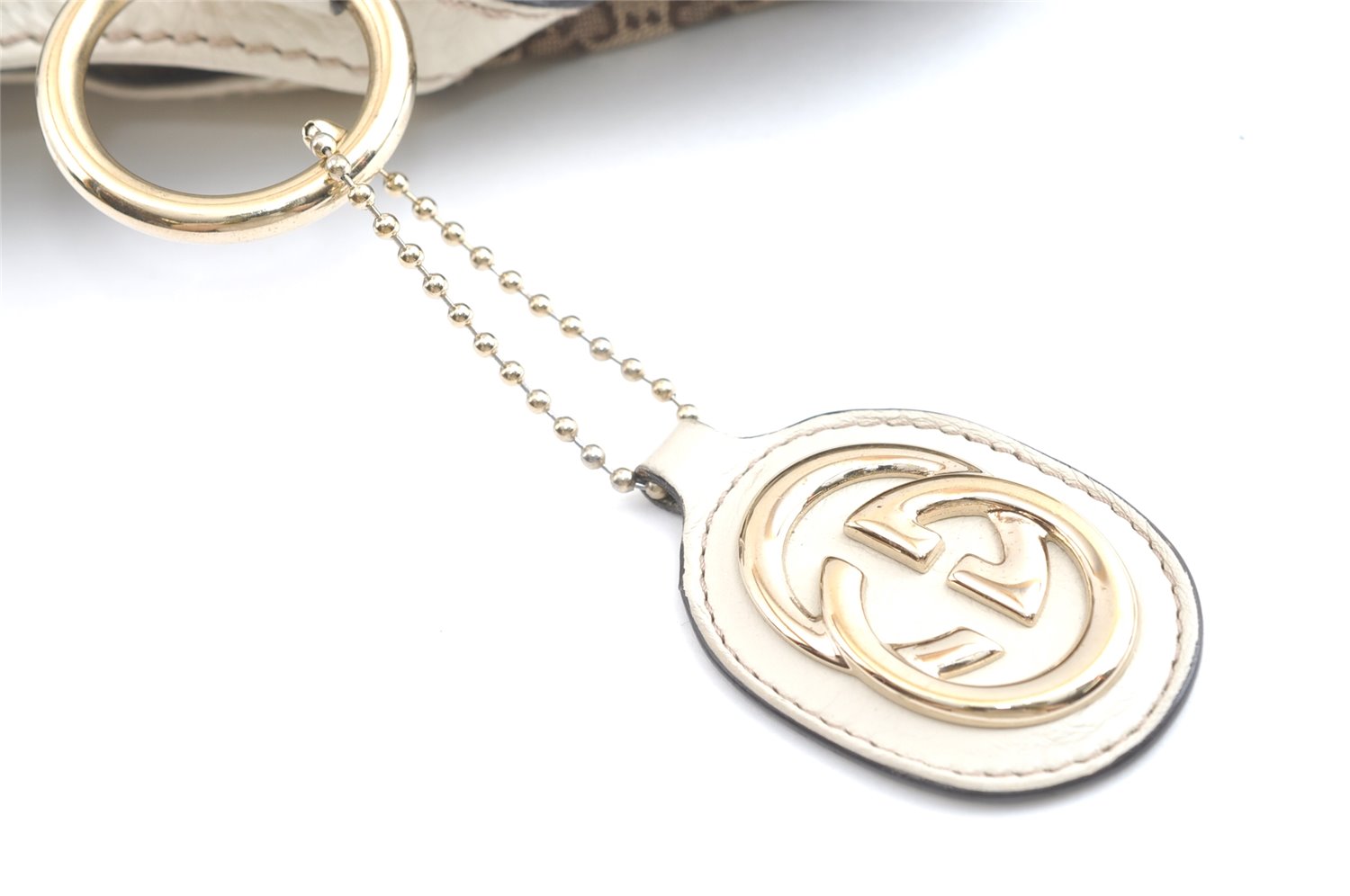 Authentic GUCCI Sukey Hand Tote Bag GG Canvas Leather 211944 Brown 8048J