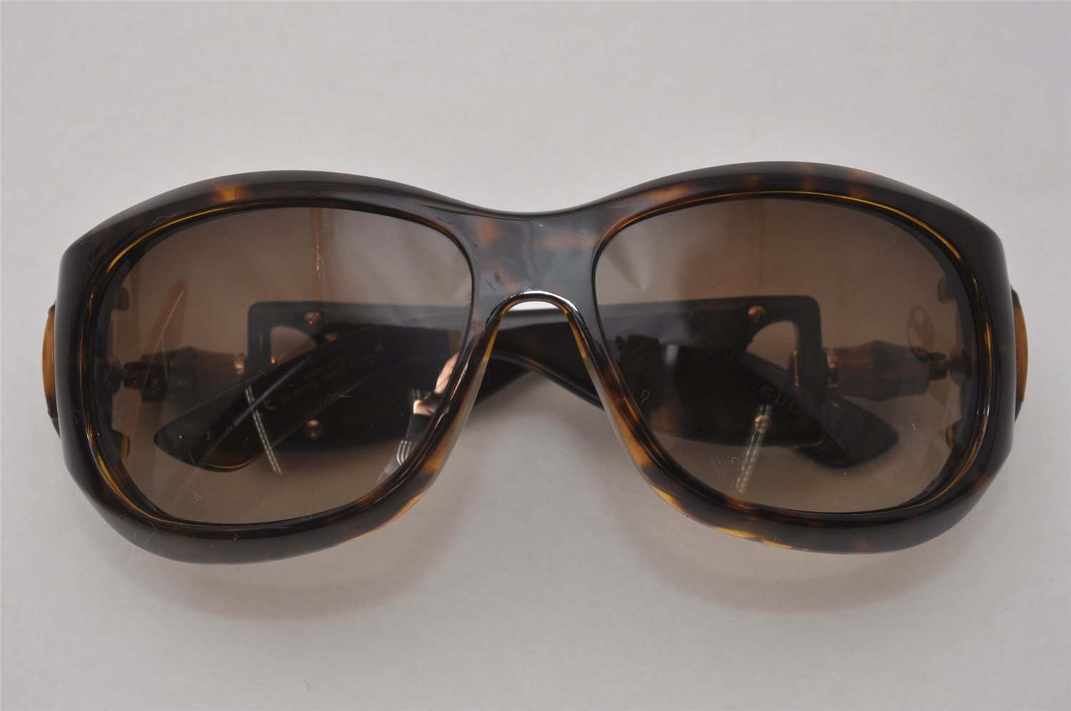 Authentic GUCCI Bamboo Horsebit Sunglasses GG 2970/S Plastic Brown 8049I