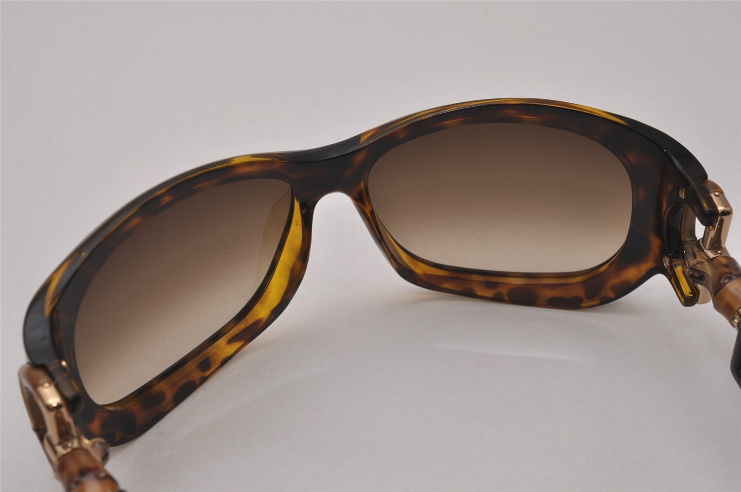 Authentic GUCCI Bamboo Horsebit Sunglasses GG 2970/S Plastic Brown 8049I