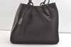 Authentic GUCCI Vintage Shoulder Tote Bag GG Canvas Leather 101920 Brown 8049J