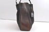 Authentic GUCCI Vintage Shoulder Tote Bag GG Canvas Leather 101920 Brown 8049J