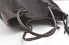 Authentic GUCCI Vintage Shoulder Tote Bag GG Canvas Leather 101920 Brown 8049J