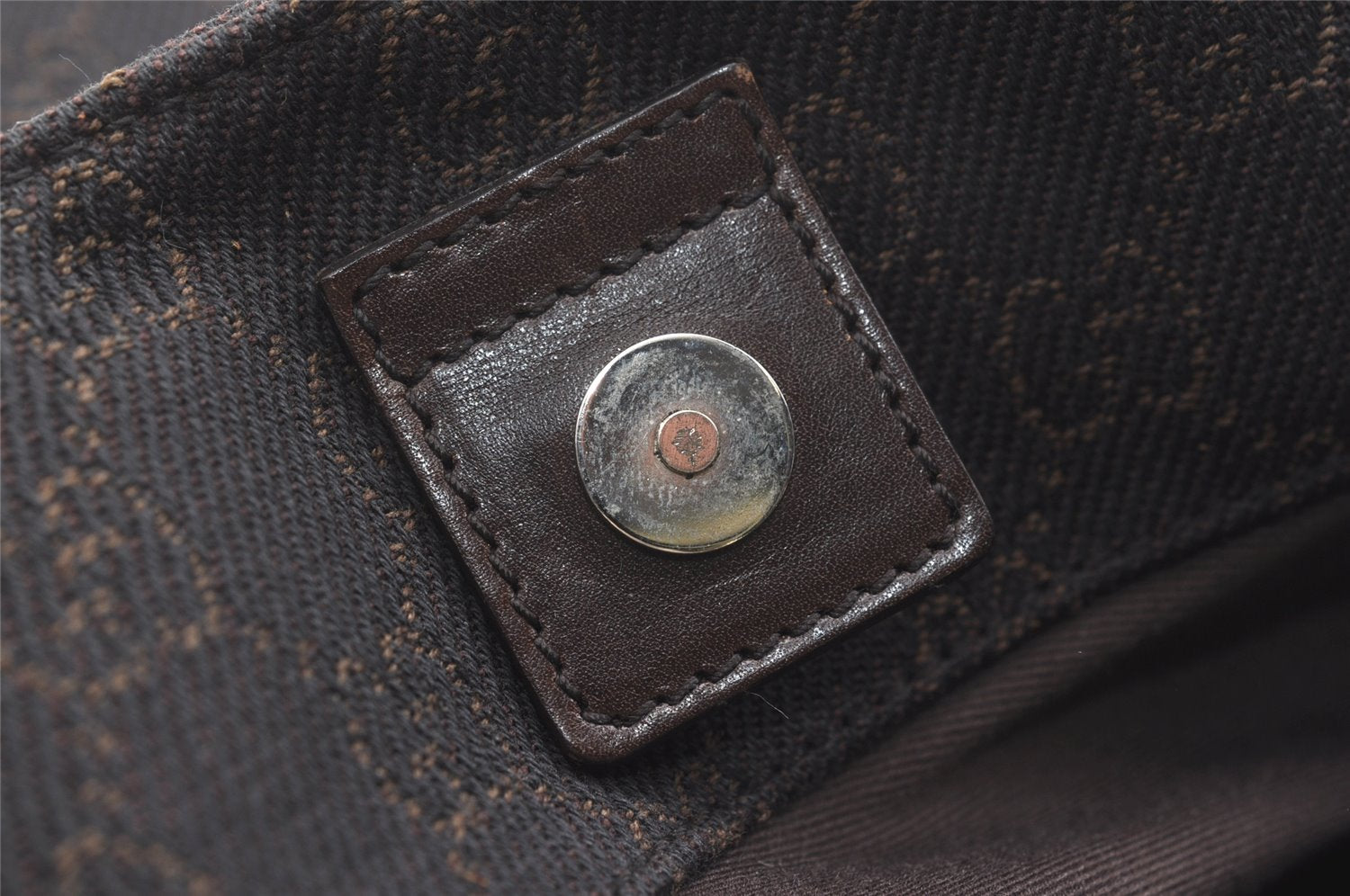 Authentic GUCCI Vintage Shoulder Tote Bag GG Canvas Leather 101920 Brown 8049J