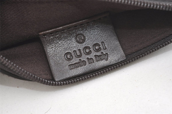 Authentic GUCCI Vintage Shoulder Tote Bag GG Canvas Leather 101920 Brown 8049J