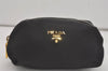 Authentic PRADA Vintage Nylon Tessuto Pouch Purse Black 8050I