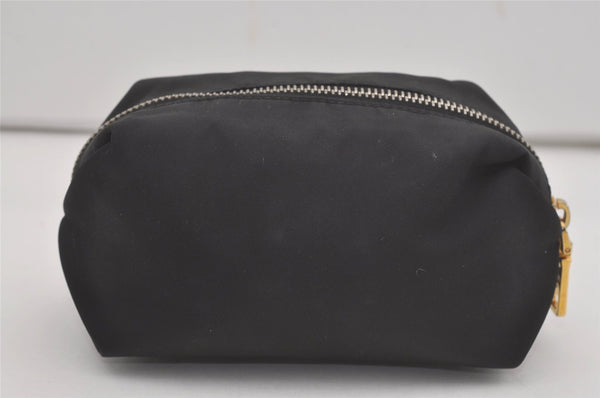 Authentic PRADA Vintage Nylon Tessuto Pouch Purse Black 8050I