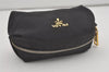 Authentic PRADA Vintage Nylon Tessuto Pouch Purse Black 8050I