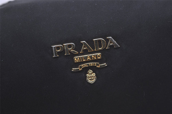 Authentic PRADA Vintage Nylon Tessuto Pouch Purse Black 8050I